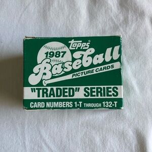 1987 Topps Baseball Picture Cards Box